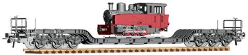 Low Loader with Narrow Gauge locomotive<br /><a href='images/pictures/Roco/47739.jpg' target='_blank'>Full size image</a>